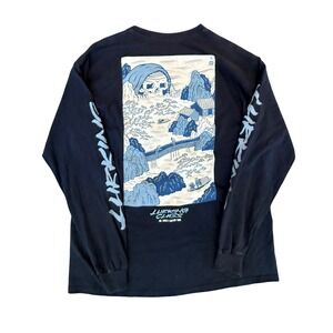 Lurking Class‎ By Sketchy Tank Japanese Wave Graphic Long Sleeve Shirt Size L